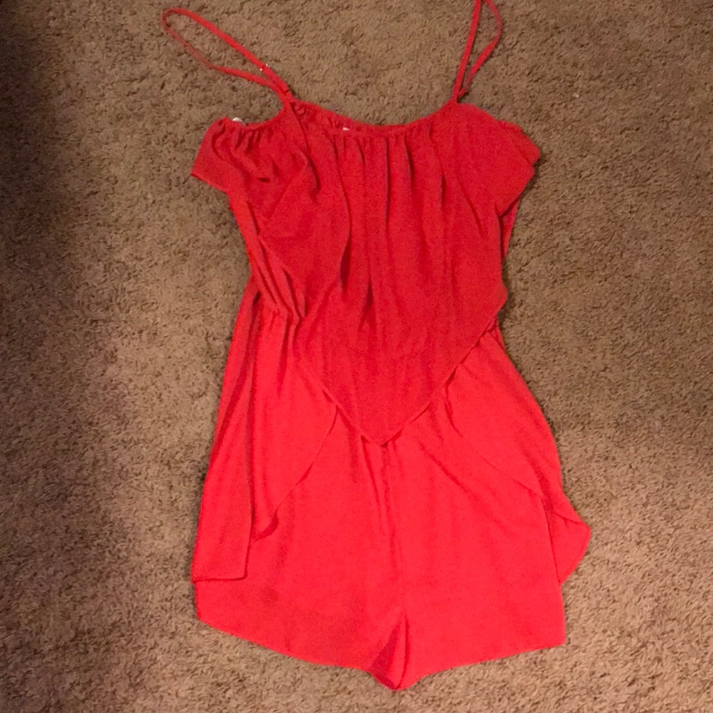 Bcbg red romper